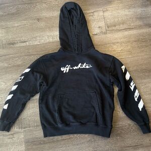 Off-White Kids Charcoal Hoodie